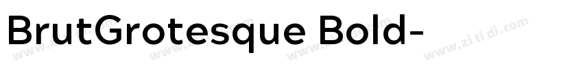 BrutGrotesque Bold字体转换